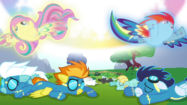File:Fluttershy and Rainbow returning Pegasi magic S4E26.png