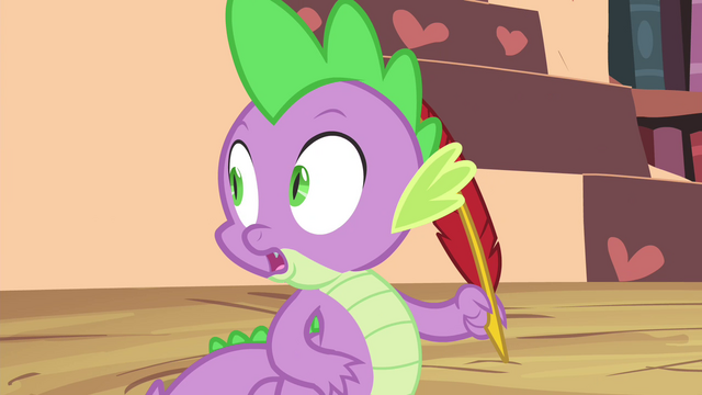 File:Spike hears Twilight at the door S4E23.png