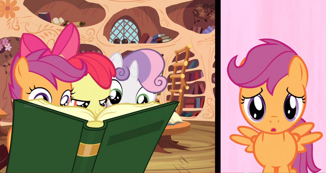File:CMC reading a book S3E4.png