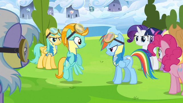 File:Rainbow Dash talks to Lightning Dust S3E07.png