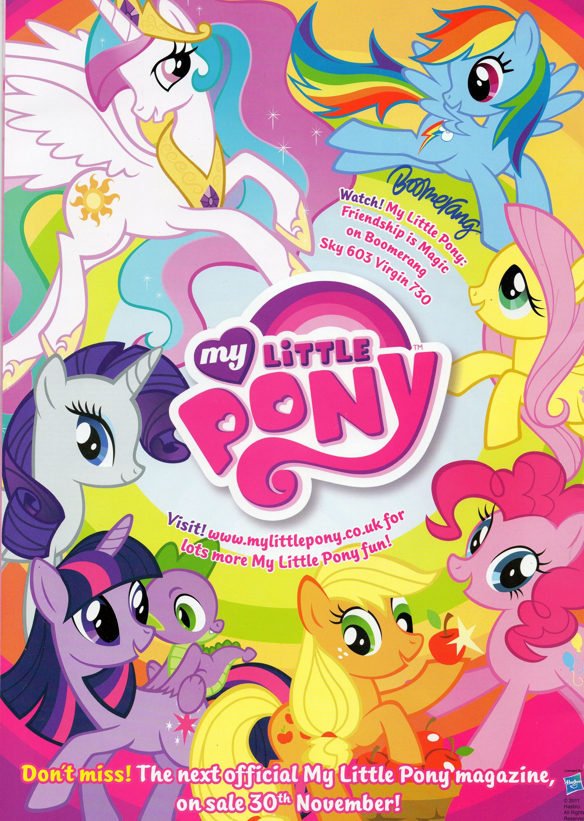 Image - MLP UK Magazine Back.jpg | My Little Pony Friendship is Magic ...