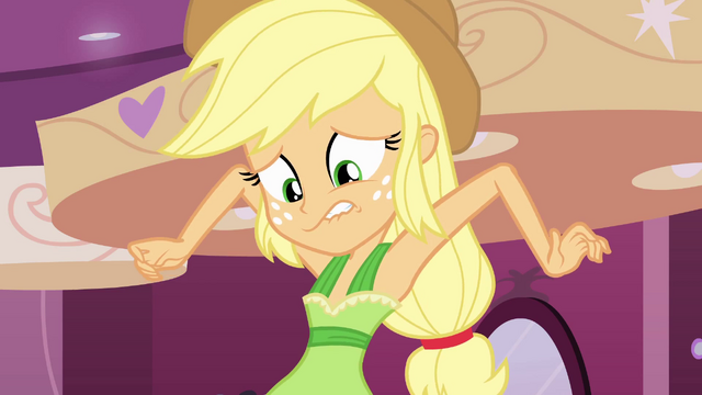 File:Applejack looking nervous EG.png