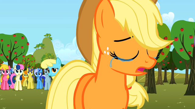 File:Applejack tears S02E15.png
