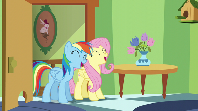 File:Fluttershy and Rainbow continue to sing S6E11.png