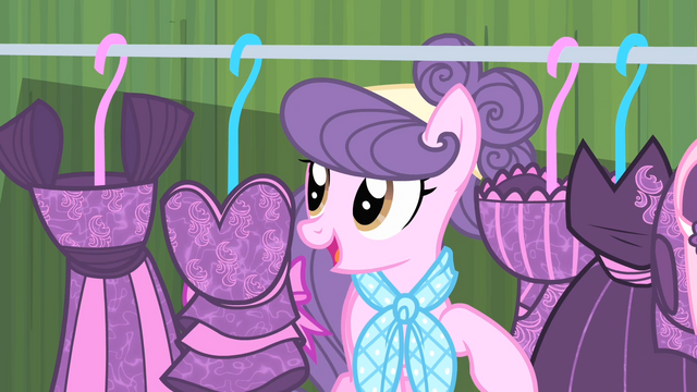 File:Suri looking at Rarity's collection S4E08.png