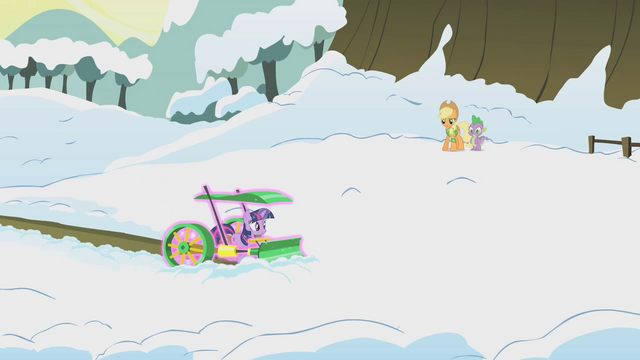 File:Applejack watches Twilight using magic plough S1E11.png