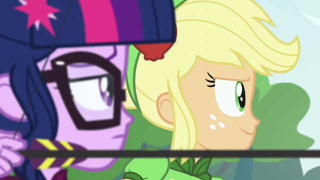 File:Applejack serving as Twilight's archery guide EG3.png