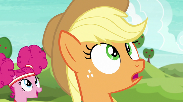 File:Applejack impressed by Pinkie Pie's kick S6E18.png