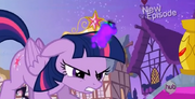 S04E01 Twilight używa magii Króla Sombry
