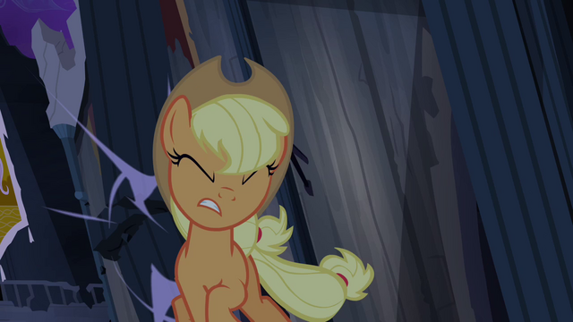 File:Applejack hitting pillars S04E03.png