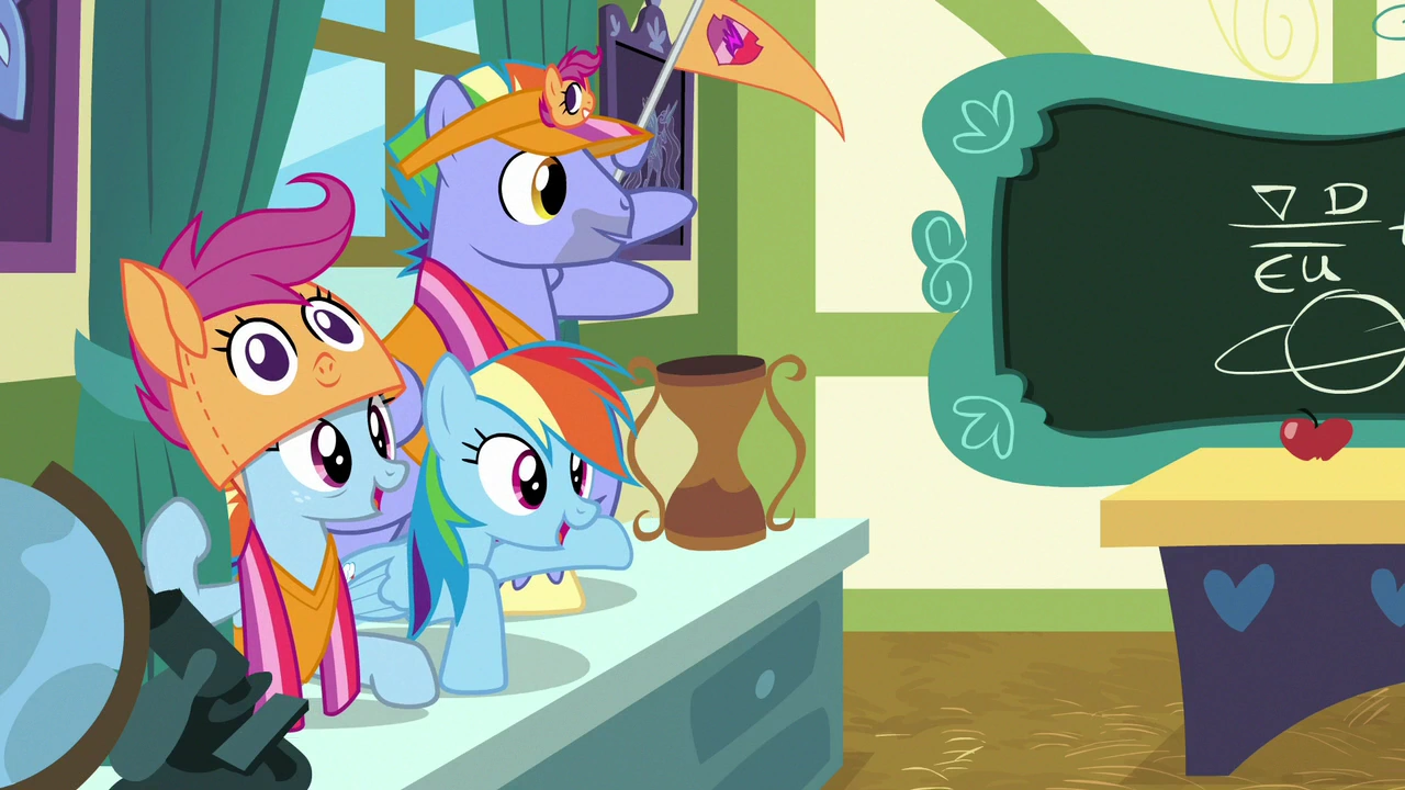 Image - Rainbow and parents cheering for Scootaloo S7E7 