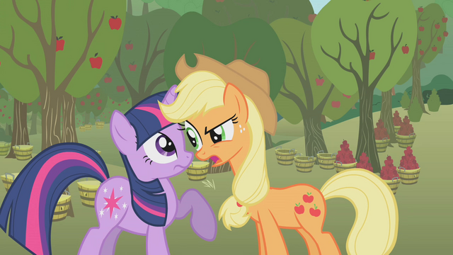 File:Applejack confronts Twilight S1E4.png