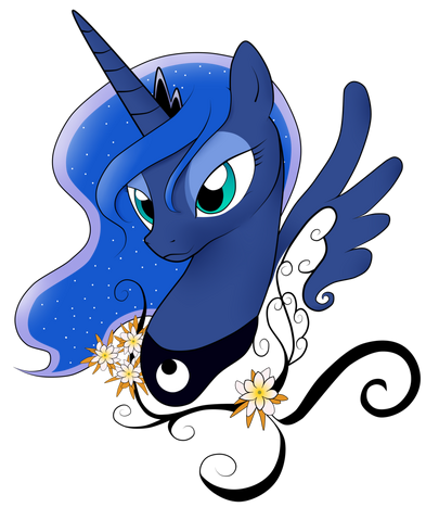 File:FANMADE Princess Luna flowers.png