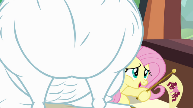 File:Fluttershy under Bulk S4E10.png