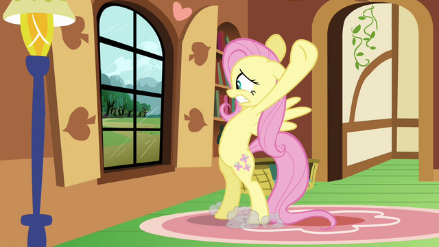 File:Fluttershy totally not reusing animation poses S2E21.png