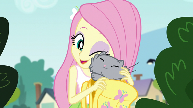 File:Fluttershy nuzzling her pet cat EG3.png