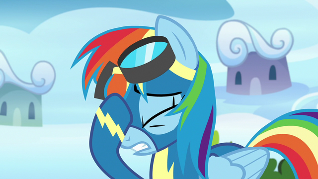 File:Rainbow Dash face-hoofing S7E7.png