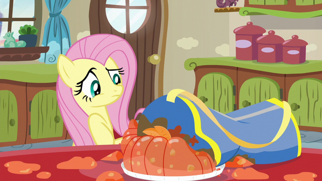 File:Fluttershy looking at squashed gelatin S6E11.png
