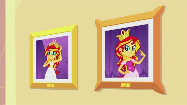 File:Sunset Shimmer's past princess photos EG2.png