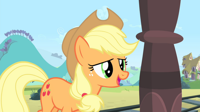 File:Applejack 'Cadance just loves you to pieces!' S4E11.png