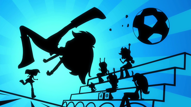 File:Silhouette of Rainbow Dash kicking a soccer ball EG2.png