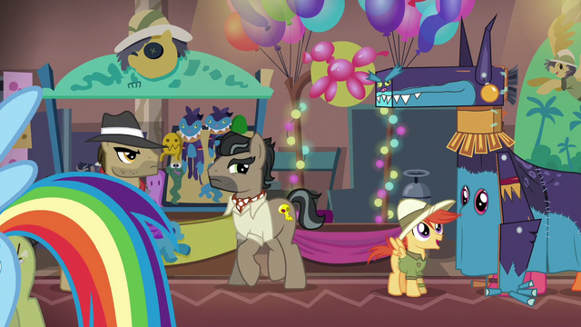 File:Dr. Caballeron at the Daring Do convention S6E13.png