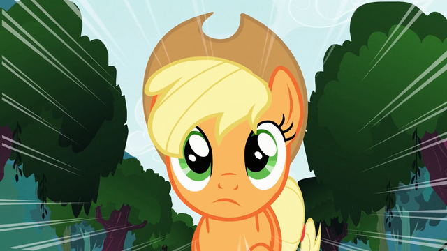 File:Applejack thinking S3E9.png