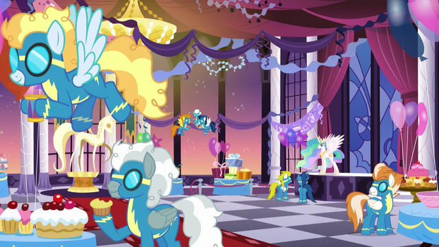 File:Celestia and the Wonderbolts at dinner S5E15.png