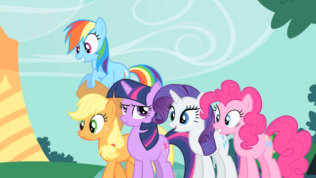 File:Confident Twilight with amazed friends S1E26.png