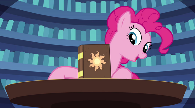 File:Pinkie Pie points out the book a fifth time EG2.png