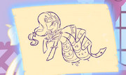 Primer vestido de Rarity para la gran gala del galope.png