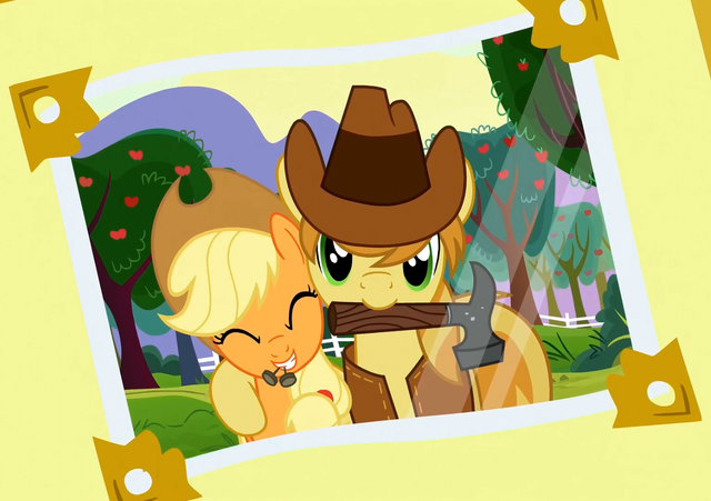 File:Applejack and Braeburn photo cropped S3E08.png