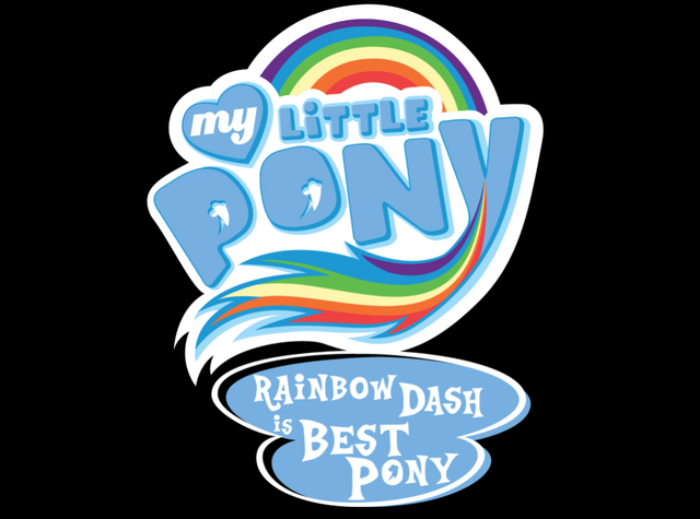File:FANMADE My Little Pony Rainbow Dash is best pony logo.png