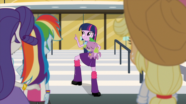 File:Twilight "Spike and I spent the night in the library" EG2.png