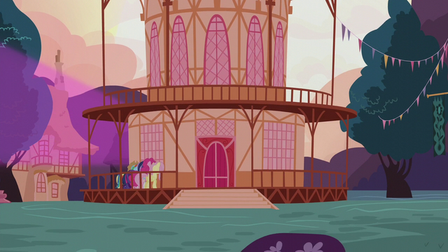File:Mane Six watching through the window S5E9.png