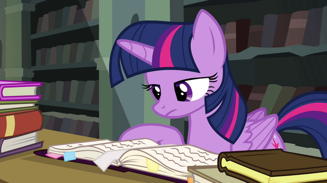 File:Twilight reading through the journal S4E25.png