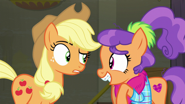 File:Applejack "uh, fabric?" S6E9.png