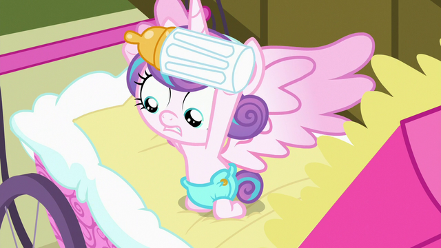 File:Flurry Heart looking under her bottle S7E3.png