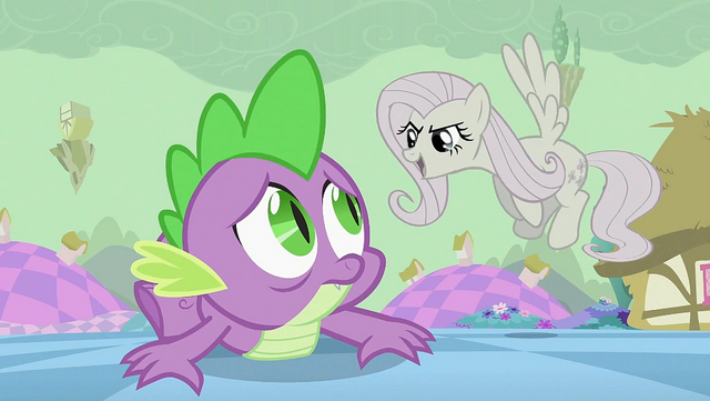 File:Fluttershy mocking Spike S2E02.png