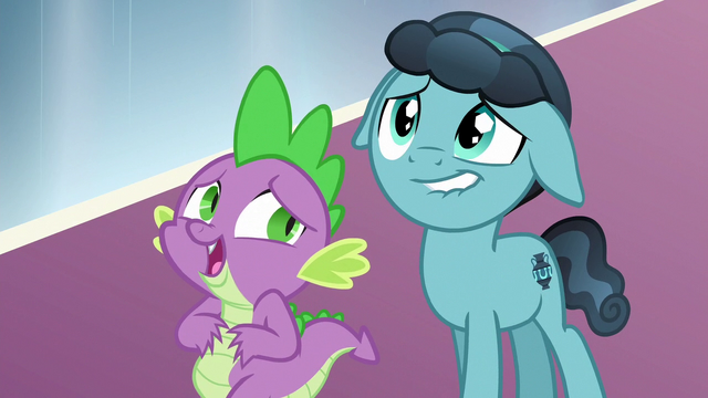 File:Spike and Crystal Hoof keeping up the act S6E16.png