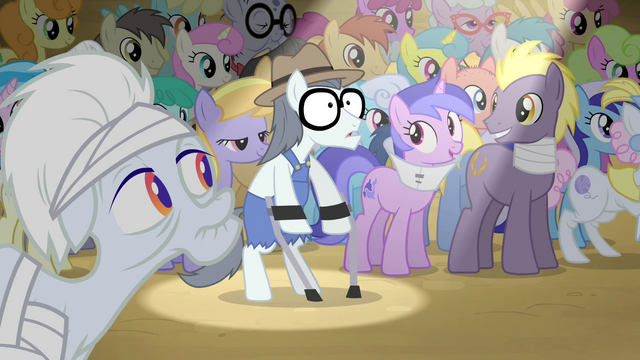 File:Spotlight pointing at Silver Shill with crutches S4E20.png
