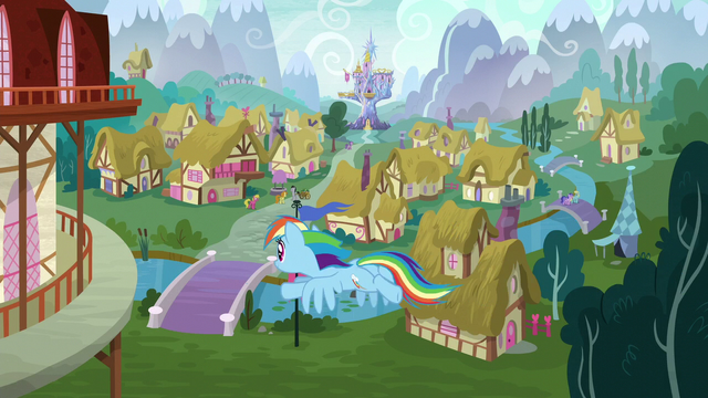 File:Rainbow Dash flying into town S6E7.png