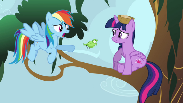 File:Rainbow Dash talking to Princess Twilight S4E01.png