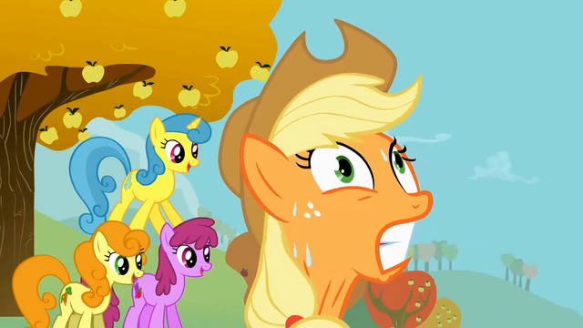 File:Applejack strains herself S1E13.png