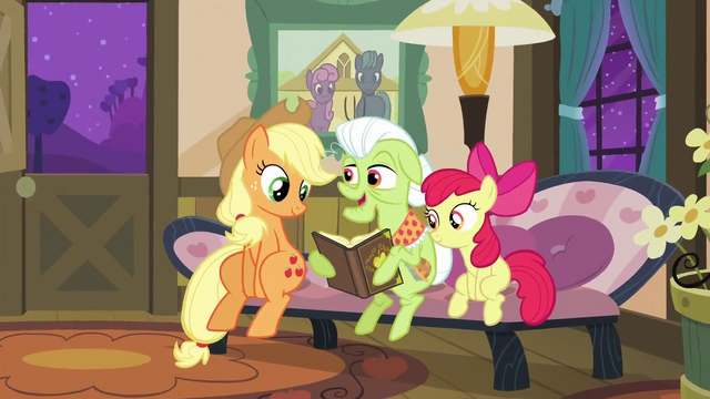 File:Granny Smith with the family album S3E8.png