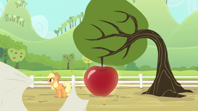 File:Applejack tossing the sheet S4E7.png