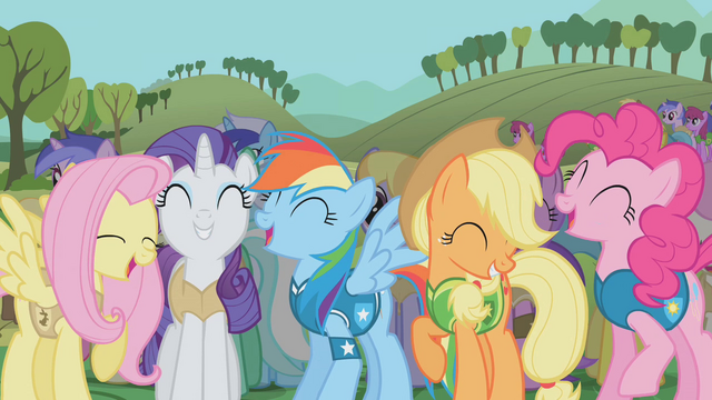 File:Ponies laughing S1E11.png