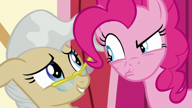 File:Pinkie glares disapprovingly at Mayor Mare S5E19.png