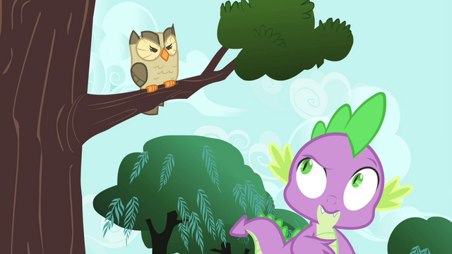 File:Spike looking up at Owlowiscious S4E23.png