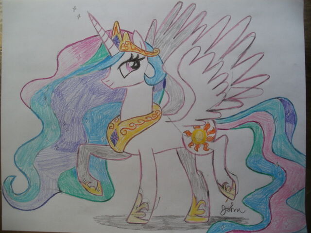 File:FANMADE Princess Celestia drawing.jpg